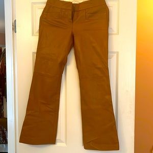 theory pants real leather ankle length and size zero , tried on but too small